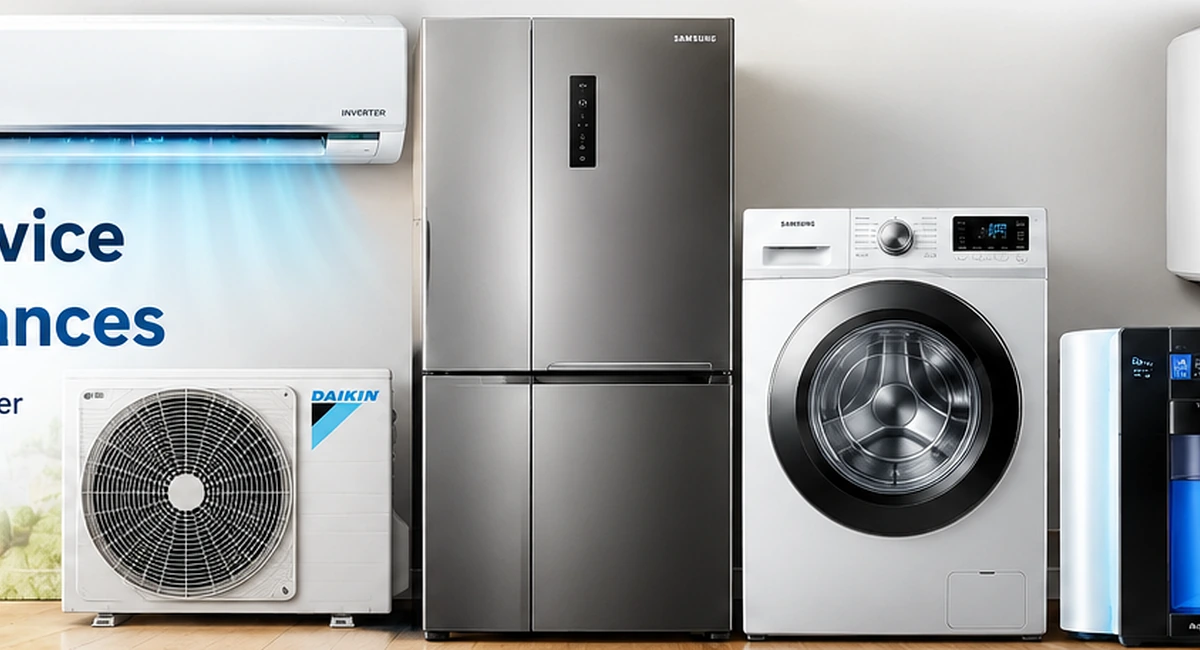 High-resolution home appliance product photography for RR Cooling Point